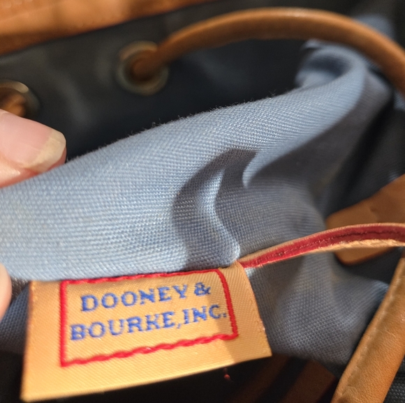 Dooney & Bourke Splatter Paint Signature Drawstring Bucket Bag - Picture 10 of 11